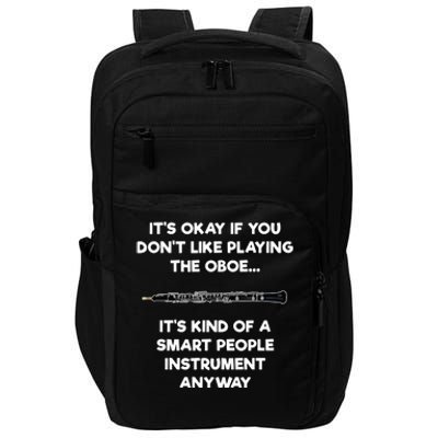 Oboe Funny Smart Oboe Player Impact Tech Backpack