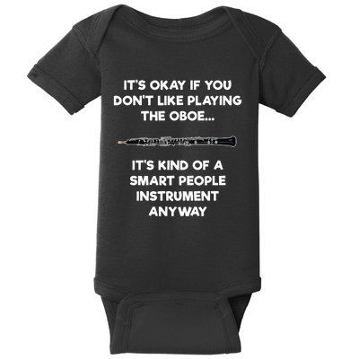 Oboe Funny Smart Oboe Player Baby Bodysuit