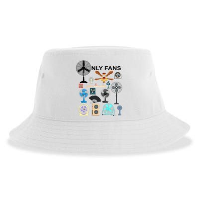 Only Fan Set Funny Ventilators And Fans Sustainable Bucket Hat