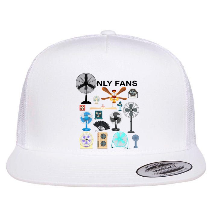 Only Fan Set Funny Ventilators And Fans Flat Bill Trucker Hat