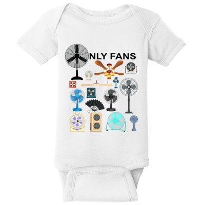 Only Fan Set Funny Ventilators And Fans Baby Bodysuit