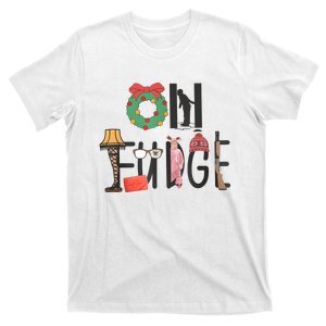 Oh Fudge Santa Hat Christmas Story Family Christmas Kids T-Shirt