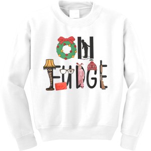 Oh Fudge Santa Hat Christmas Story Family Christmas Kids Kids Sweatshirt