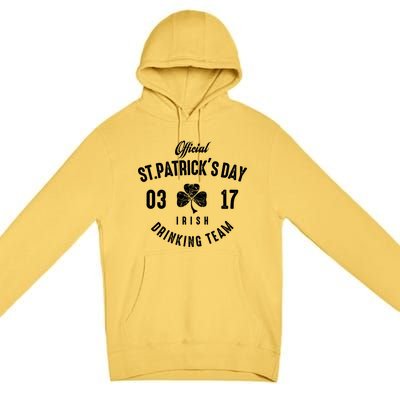 Official Funny St Patrick's Day Irish Ing Team Gift Premium Pullover Hoodie