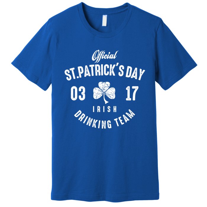 Official Funny St Patrick's Day Irish Ing Team Gift Premium T-Shirt