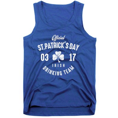 Official Funny St Patrick's Day Irish Ing Team Gift Tank Top