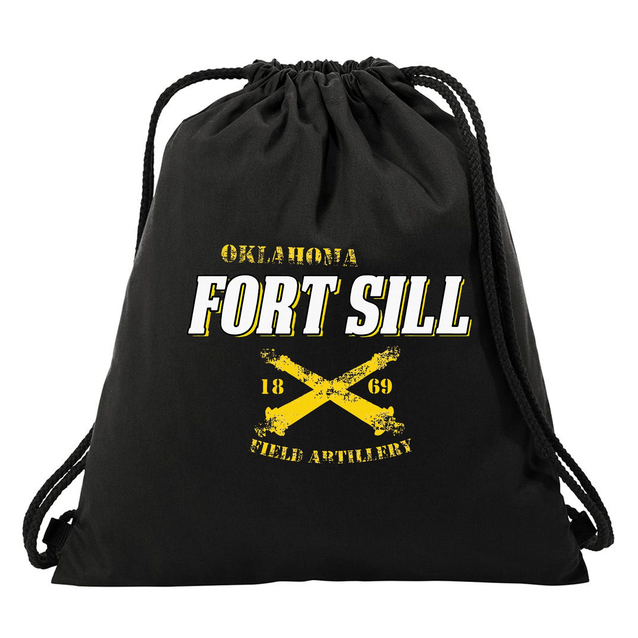 Oklahoma Fort Sill 1869 Field Artillery Drawstring Bag