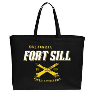 Oklahoma Fort Sill 1869 Field Artillery Cotton Canvas Jumbo Tote