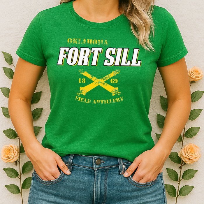 Oklahoma Fort Sill 1869 Field Artillery Womens T-Shirt