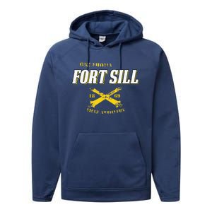 Oklahoma Fort Sill 1869 Field Artillery Performance Fleece Hoodie