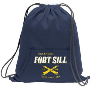 Oklahoma Fort Sill 1869 Field Artillery Sweatshirt Cinch Pack Bag