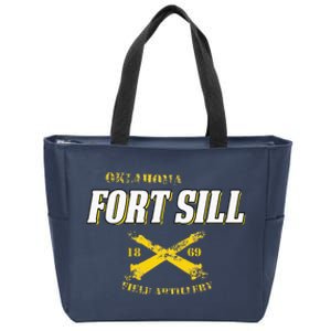 Oklahoma Fort Sill 1869 Field Artillery Zip Tote Bag