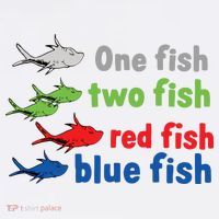 One Fish Two Fish Red Fish Blue Fish Teacher Reading Week Apron