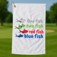 One Fish Two Fish Red Fish Blue Fish Teacher Reading Week Golf Towel