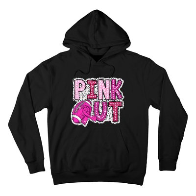 Out Football Tackle Breast Cancer Awareness Dalmatian Hoodie