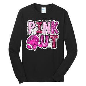 Out Football Tackle Breast Cancer Awareness Dalmatian Tall Long Sleeve T-Shirt