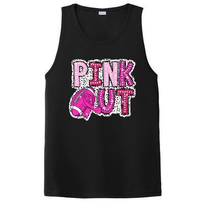 Out Football Tackle Breast Cancer Awareness Dalmatian PosiCharge Competitor Tank