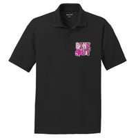 Out Football Tackle Breast Cancer Awareness Dalmatian PosiCharge RacerMesh Polo