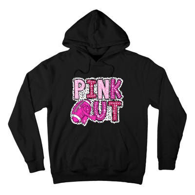 Out Football Tackle Breast Cancer Awareness Dalmatian Tall Hoodie