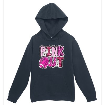 Out Football Tackle Breast Cancer Awareness Dalmatian Urban Pullover Hoodie