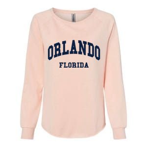 ORLANDO Florida Throwback Design Womens California Wash Sweatshirt