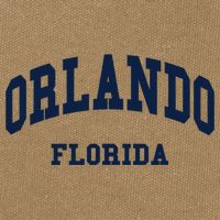 ORLANDO Florida Throwback Design Cotton Canvas Backpack