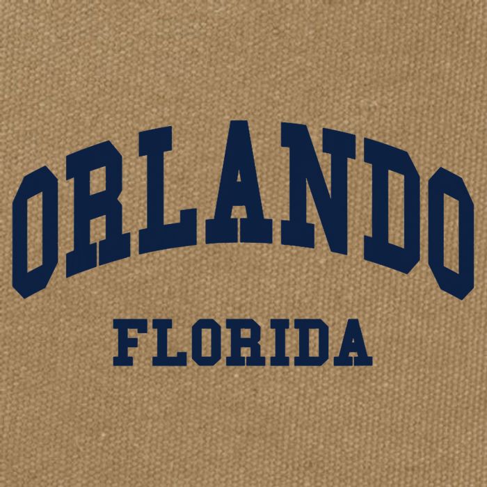 ORLANDO Florida Throwback Design Cotton Canvas Backpack