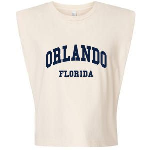 ORLANDO Florida Throwback Design Garment-Dyed Women's Muscle Tee