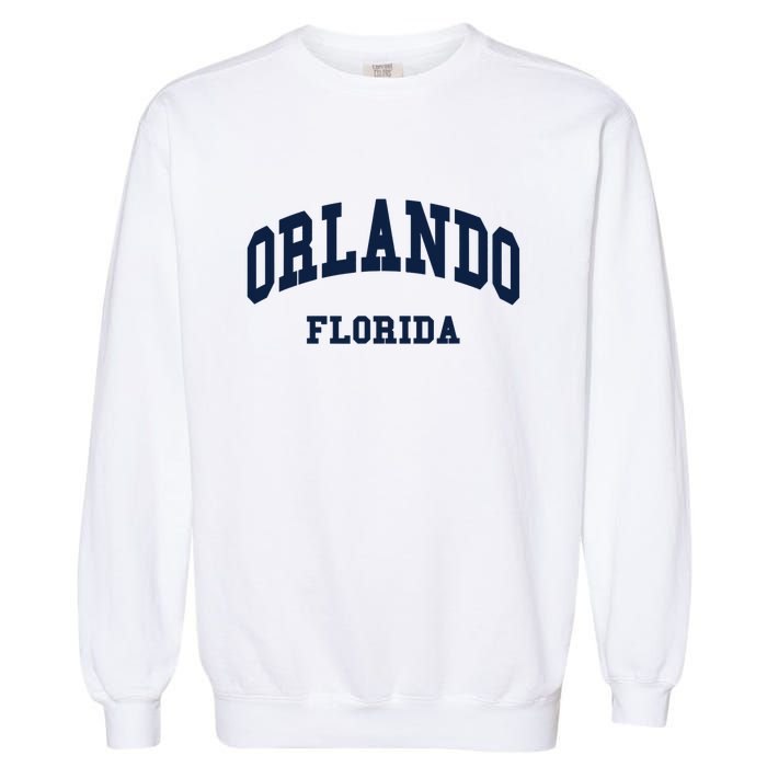 ORLANDO Florida Throwback Design Garment-Dyed Sweatshirt