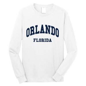 ORLANDO Florida Throwback Design Long Sleeve Shirt