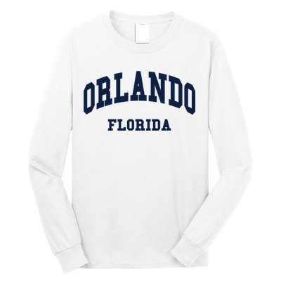 ORLANDO Florida Throwback Design Long Sleeve Shirt