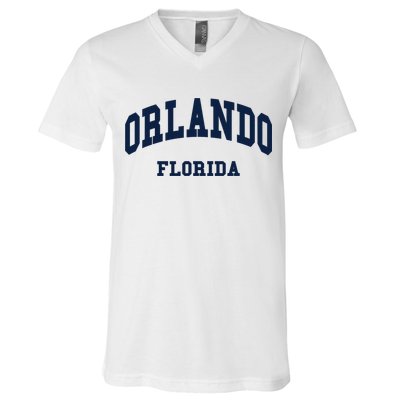 ORLANDO Florida Throwback Design V-Neck T-Shirt