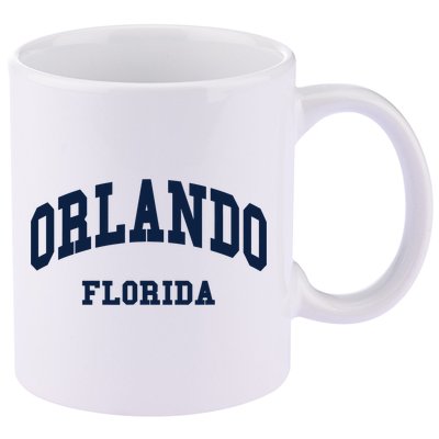 ORLANDO Florida Throwback Design 11oz C Handle Ceramic Mug
