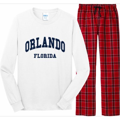 ORLANDO Florida Throwback Design Long Sleeve Pajama Set