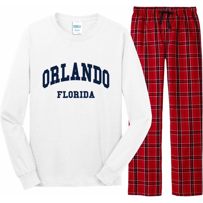 ORLANDO Florida Throwback Design Long Sleeve Pajama Set