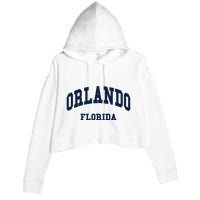 ORLANDO Florida Throwback Design Crop Fleece Hoodie