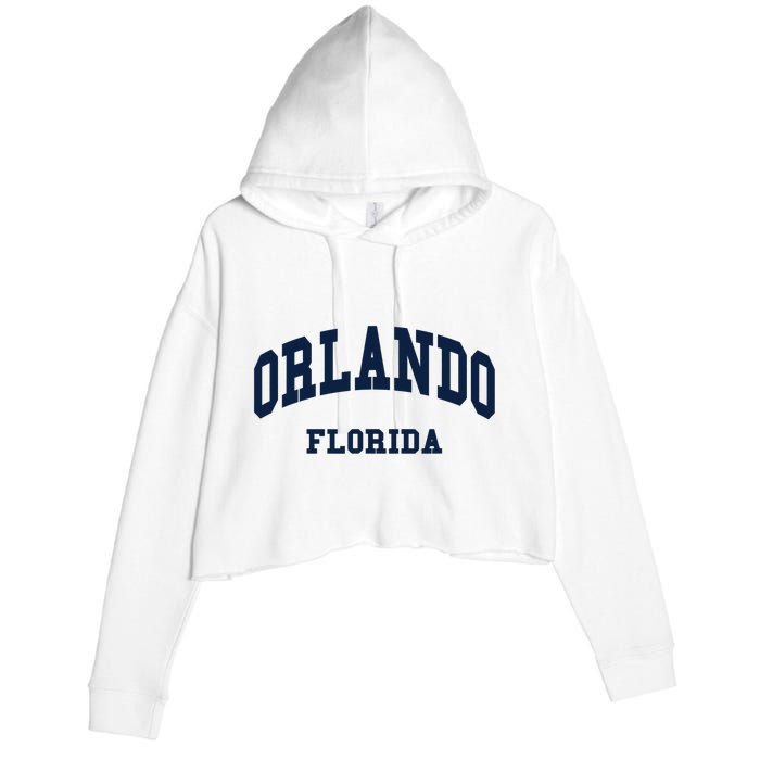 ORLANDO Florida Throwback Design Crop Fleece Hoodie