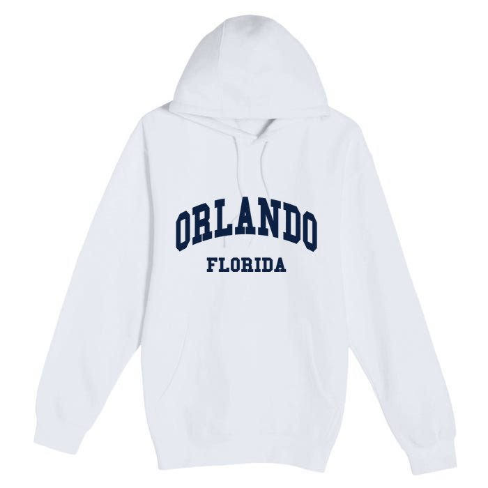 ORLANDO Florida Throwback Design Premium Pullover Hoodie