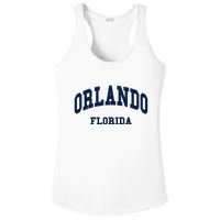 ORLANDO Florida Throwback Design Ladies PosiCharge Competitor Racerback Tank