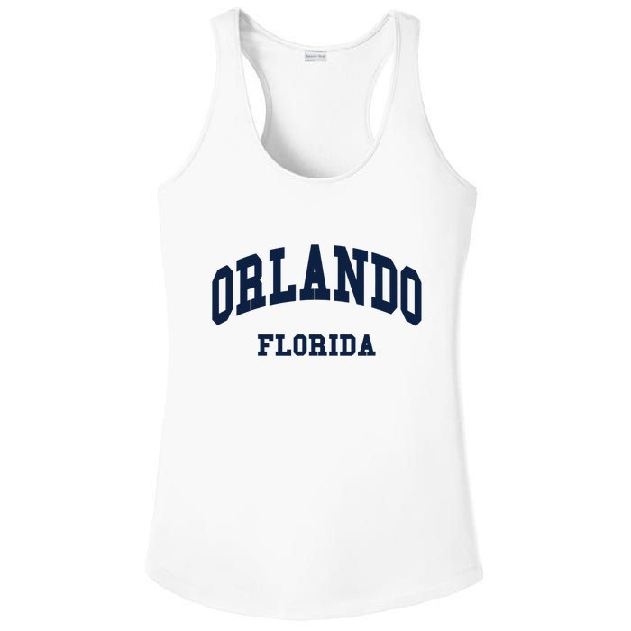 ORLANDO Florida Throwback Design Ladies PosiCharge Competitor Racerback Tank