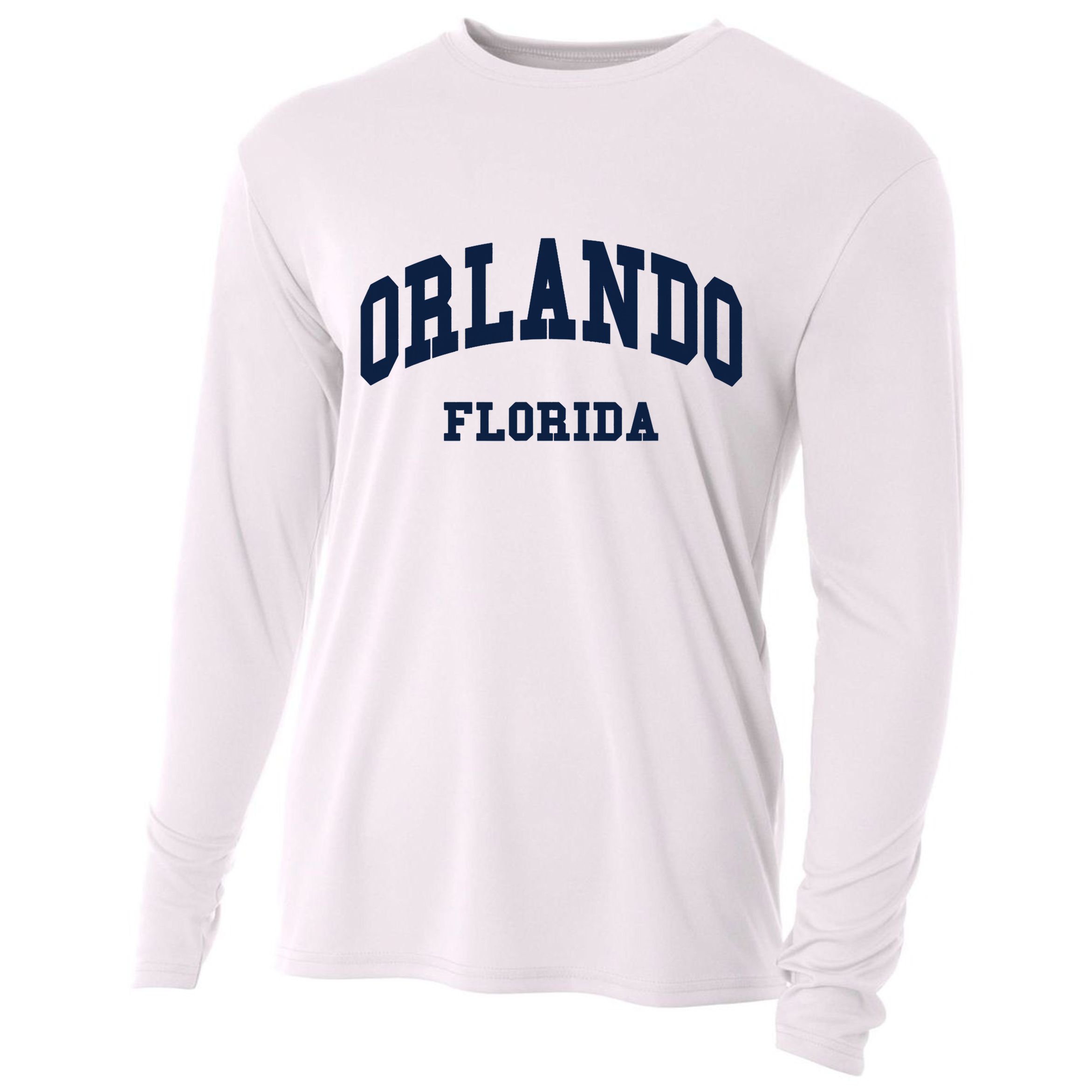 ORLANDO Florida Throwback Design Cooling Performance Long Sleeve Crew
