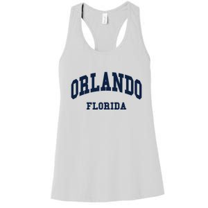 ORLANDO Florida Throwback Design Women's Racerback Tank