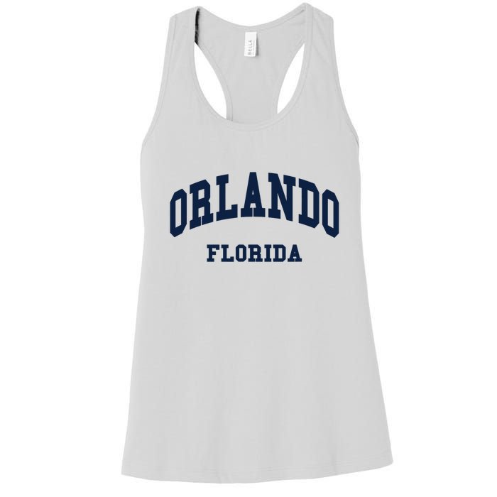 ORLANDO Florida Throwback Design Women's Racerback Tank