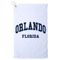 ORLANDO Florida Throwback Design Golf Towel