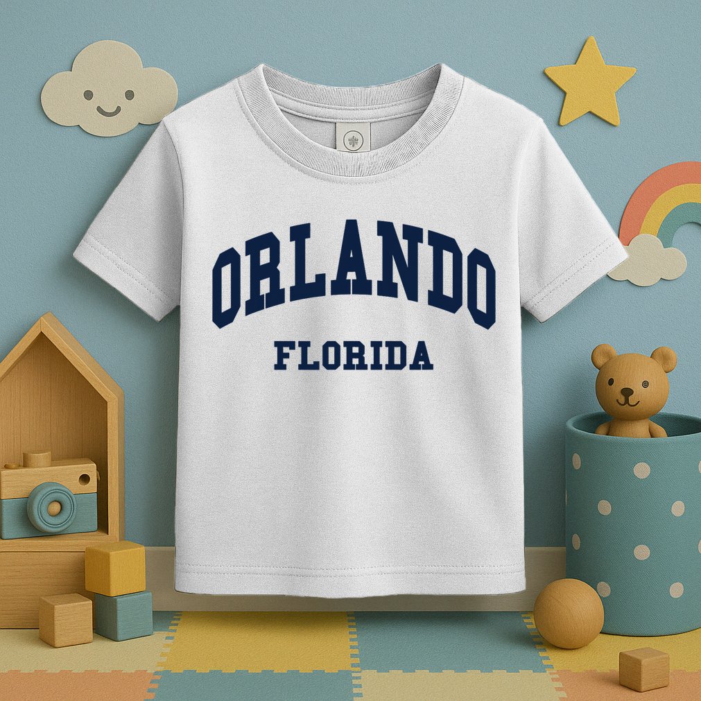 ORLANDO Florida Throwback Design Toddler T-Shirt