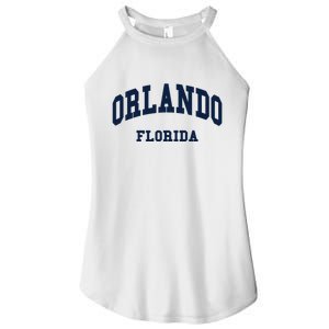 ORLANDO Florida Throwback Design Women's Perfect Tri Rocker Tank