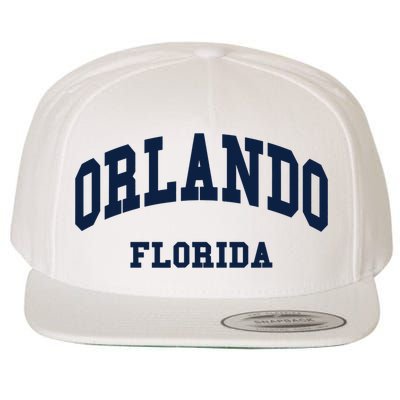 ORLANDO Florida Throwback Design Wool Snapback Cap