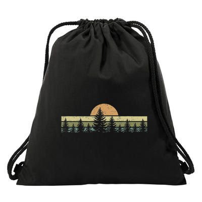 Outdoors Forest Trees Nature Drawstring Bag