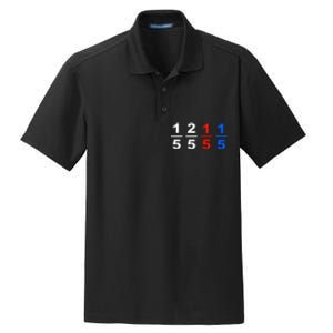 One Fifth Two Fifth Red Fifth Blue Fifth Funny Math Humor Dry Zone Grid Polo