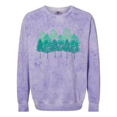 Outdoors Forest Trees Wildlife Nature Forest Colorblast Crewneck Sweatshirt